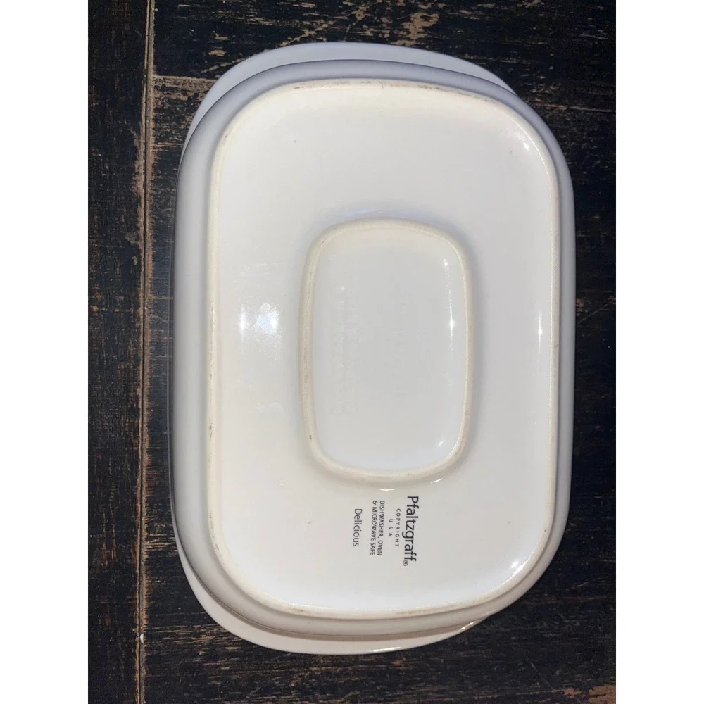 Pfaltzgraff Delicious Rectangular Baker Apple Butterfly Stoneware Casserole Dish